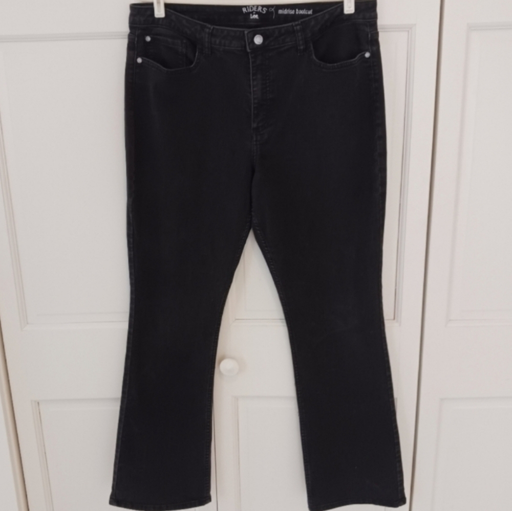 Riders by Lee black midrise boot cut jeans